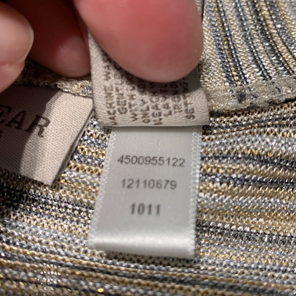 Easywear by Chico’s Metallic Open Front Cardigan Size 1 (M) - Picture 8 of 9